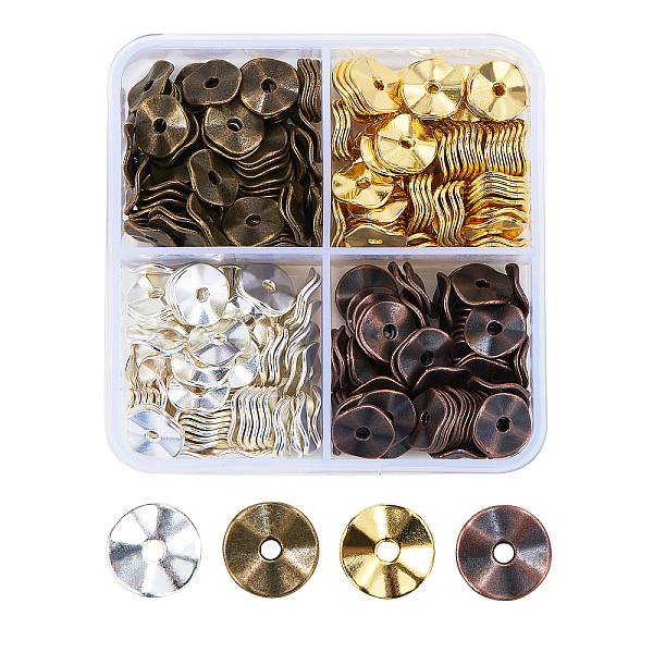 PandaHall Tibetan Style Alloy Wavy Spacer Beads, Flat Round, Lead Free & Cadmium Free, Mixed Color, 10x1mm, Hole: 2mm Alloy Flat Round
PandaHall Tibetan Style Alloy Wavy Spacer Beads, Flat Round, Lead Free & Cadmium Free, Mixed Color, 10x1mm, Hole: 2mm Alloy Flat Round