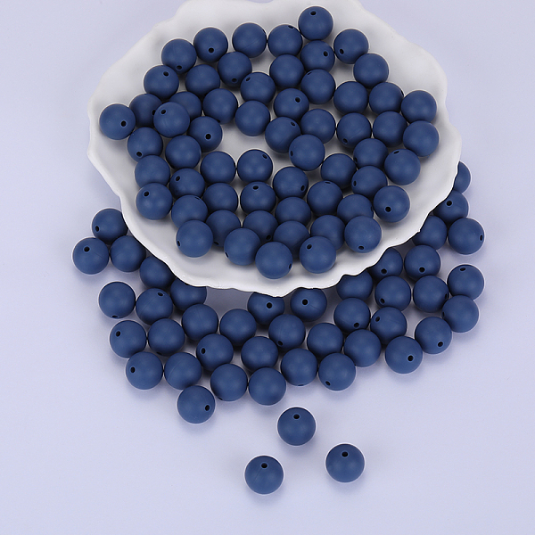 PandaHall Round Silicone Focal Beads, Chewing Beads For Teethers, DIY Nursing Necklaces Making, Marine Blue, 15mm, Hole: 2mm Silicone Round
PandaHall Round Silicone Focal Beads, Chewing Beads For Teethers, DIY Nursing Necklaces Making, Marine Blue, 15mm, Hole: 2mm Silicone Round