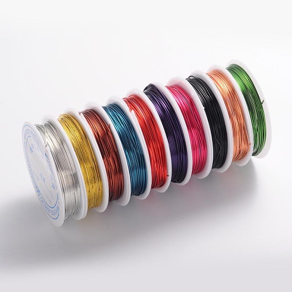 PandaHall Round Copper Jewelry Wire, Lead Free & Cadmium Free & Nickel Free, Mixed Color, 20 Gauge, 0.8mm, about 13.12 Feet(4m)/roll Copper..., Multicolor
PandaHall Round Copper Jewelry Wire, Lead Free & Cadmium Free & Nickel Free, Mixed Color, 20 Gauge, 0.8mm, about 13.12 Feet(4m)/roll Copper..., Multicolor