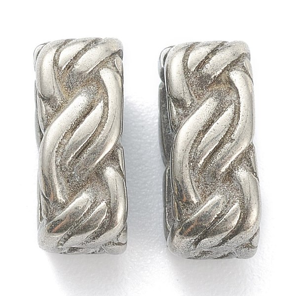 PandaHall 304 Stainless Steel Slide Charms/Slider Beads, For Leather Cord Bracelet Making, Oval, Textured, Antique Silver, 11.5x6.5x5mm...
PandaHall 304 Stainless Steel Slide Charms/Slider Beads, For Leather Cord Bracelet Making, Oval, Textured, Antique Silver, 11.5x6.5x5mm...