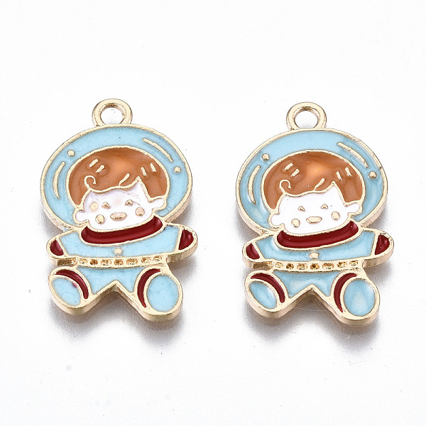 PandaHall Light Gold Plated Alloy Pendants, with Enamel, Cadmium Free & Lead Free, Boy, Pale Turquoise, 23x14x1.5mm, Hole: 1.8mm...
PandaHall Light Gold Plated Alloy Pendants, with Enamel, Cadmium Free & Lead Free, Boy, Pale Turquoise, 23x14x1.5mm, Hole: 1.8mm...
