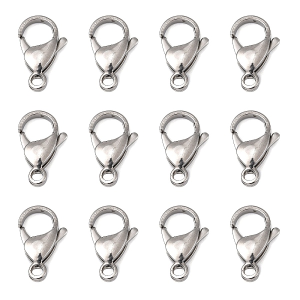 PandaHall Polished 316 Surgical Stainless Steel Lobster Claw Clasps, Parrot Trigger Clasps, Stainless Steel Color, 19x12x5mm, Hole: 3mm 316...
PandaHall Polished 316 Surgical Stainless Steel Lobster Claw Clasps, Parrot Trigger Clasps, Stainless Steel Color, 19x12x5mm, Hole: 3mm 316...