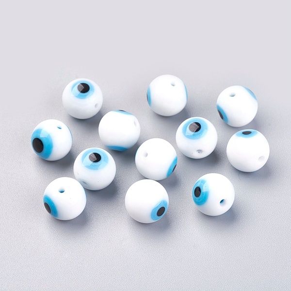 PandaHall Handmade Lampwork Beads, Evil Eye Style, Round, White, 10mm, Hole: 2mm Lampwork Evil Eye White
PandaHall Handmade Lampwork Beads, Evil Eye Style, Round, White, 10mm, Hole: 2mm Lampwork Evil Eye White