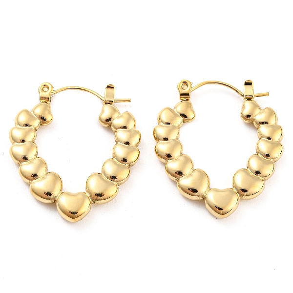 PandaHall Heart Bubble 304 Stainless Steel Hoop Earrings for Women, Real 14K Gold Plated, 25.5x23x3mm 304 Stainless Steel Heart
PandaHall Heart Bubble 304 Stainless Steel Hoop Earrings for Women, Real 14K Gold Plated, 25.5x23x3mm 304 Stainless Steel Heart