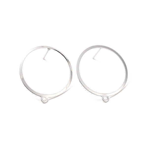 PandaHall 201 Stainless Steel Stud Earring Findings, with Horizontal Loop and 316 Stainless Steel Pin, Ring, 925 Sterling Silver Plated...
PandaHall 201 Stainless Steel Stud Earring Findings, with Horizontal Loop and 316 Stainless Steel Pin, Ring, 925 Sterling Silver Plated...