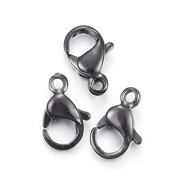 PandaHall 304 Stainless Steel Lobster Claw Clasps, Parrot Trigger Clasps, Electrophoresis Black, 13x8x4mm, Hole: 1.5mm 304 Stainless Steel...
PandaHall 304 Stainless Steel Lobster Claw Clasps, Parrot Trigger Clasps, Electrophoresis Black, 13x8x4mm, Hole: 1.5mm 304 Stainless Steel...