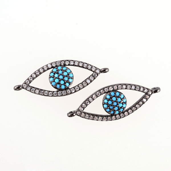 PandaHall DIY Brass Micro Pave Cubic Zirconia Links, Evil Eye, Gunmetal, 26x10mm Brass+Cubic Zirconia Evil Eye
PandaHall DIY Brass Micro Pave Cubic Zirconia Links, Evil Eye, Gunmetal, 26x10mm Brass+Cubic Zirconia Evil Eye