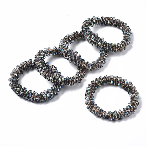 PandaHall Faceted Transparent Glass Beads Stretch Bracelets, Rainbow Plated, Bicone, Cadet Blue, Inner Diameter: 1-5/8 inch(4cm) Glass
PandaHall Faceted Transparent Glass Beads Stretch Bracelets, Rainbow Plated, Bicone, Cadet Blue, Inner Diameter: 1-5/8 inch(4cm) Glass