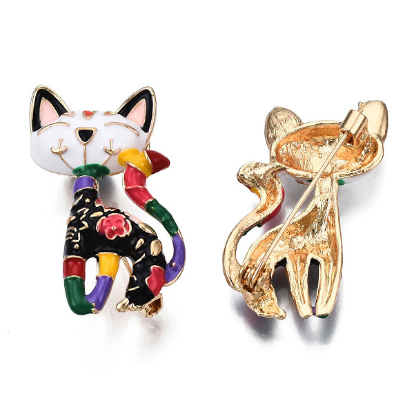 PandaHall Cat with Flower Enamel Pin, Light Gold Plated Alloy Badge for Backpack Clothes, Nickel Free & Lead Free, Colorful, 39.5x26mm, Pin...
PandaHall Cat with Flower Enamel Pin, Light Gold Plated Alloy Badge for Backpack Clothes, Nickel Free & Lead Free, Colorful, 39.5x26mm, Pin...