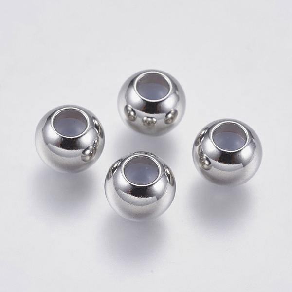 PandaHall 304 Stainless Steel Beads, with Rubber Inside, Slider Beads, Stopper Beads, Rondelle, Stainless Steel Color, 8x6mm, Hole: 1mm 304...
PandaHall 304 Stainless Steel Beads, with Rubber Inside, Slider Beads, Stopper Beads, Rondelle, Stainless Steel Color, 8x6mm, Hole: 1mm 304...