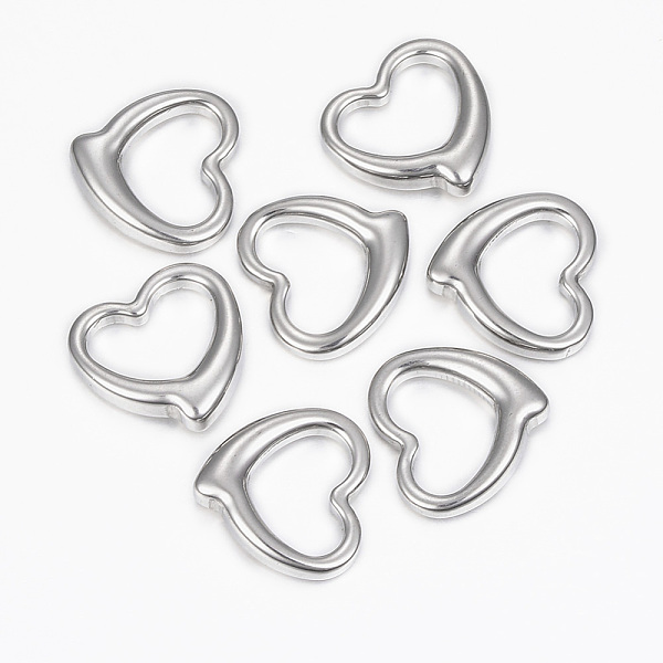 PandaHall 304 Stainless Steel Links connectors, Heart, Stainless Steel Color, 16x16.5x4mm 304 Stainless Steel Heart
PandaHall 304 Stainless Steel Links connectors, Heart, Stainless Steel Color, 16x16.5x4mm 304 Stainless Steel Heart