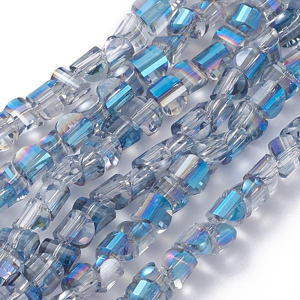 PandaHall Electroplate Glass Beads Strands, Faceted, Half Rainbow Plated, Half Round, Deep Sky Blue, 4x4x3mm, Hole: 0.8mm, about...
PandaHall Electroplate Glass Beads Strands, Faceted, Half Rainbow Plated, Half Round, Deep Sky Blue, 4x4x3mm, Hole: 0.8mm, about...