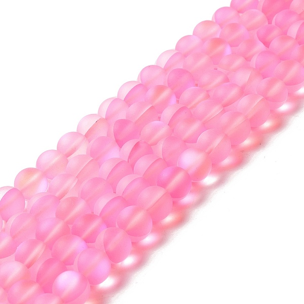PandaHall Synthetic Moonstone Beads Strands, Frosted, Round, Pearl Pink, 10mm, Hole: 1mm, about 38~40pcs/strand, 14.96''~15.16''(38~38.5cm)...
PandaHall Synthetic Moonstone Beads Strands, Frosted, Round, Pearl Pink, 10mm, Hole: 1mm, about 38~40pcs/strand, 14.96''~15.16''(38~38.5cm)...