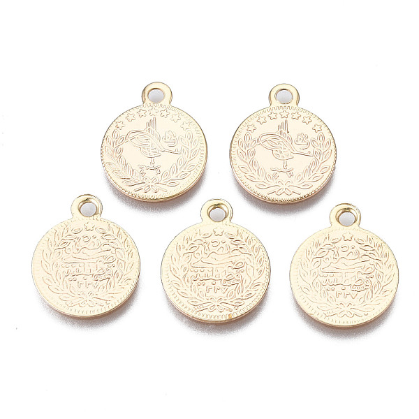 PandaHall Brass Charms, Nickel Free, Flat Round, Real 18K Gold Plated, 15x12.5x1mm, Hole: 1.4mm Brass Flat Round
PandaHall Brass Charms, Nickel Free, Flat Round, Real 18K Gold Plated, 15x12.5x1mm, Hole: 1.4mm Brass Flat Round