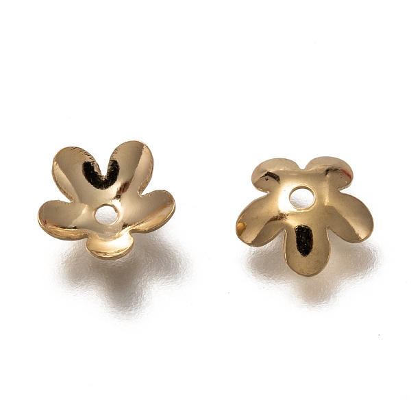 PandaHall 304 Stainless Steel Bead Caps, 5-Petal Flower, Real 18K Gold Plated, 8x7.5x2mm, Hole: 1.2mm 304 Stainless Steel
PandaHall 304 Stainless Steel Bead Caps, 5-Petal Flower, Real 18K Gold Plated, 8x7.5x2mm, Hole: 1.2mm 304 Stainless Steel