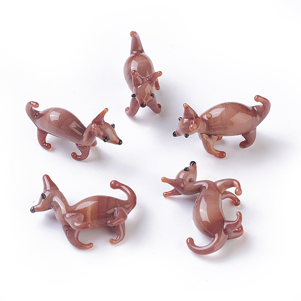 PandaHall Handmade Lampwork Puppy Home Display Decorations, 3D Cartoon Dog, Saddle Brown, 29~32x9~11x20~25mm Lampwork Dog Brown
PandaHall Handmade Lampwork Puppy Home Display Decorations, 3D Cartoon Dog, Saddle Brown, 29~32x9~11x20~25mm Lampwork Dog Brown