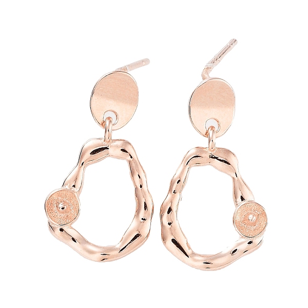 PandaHall 925 Sterling Silver Stud Earrings Findings, Rose Gold, 17x9mm, Pin: 0.6mm Sterling Silver Others
PandaHall 925 Sterling Silver Stud Earrings Findings, Rose Gold, 17x9mm, Pin: 0.6mm Sterling Silver Others