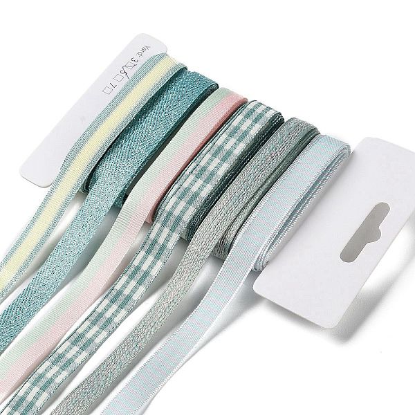 PandaHall 18 Yards 6 Styles Polyester Ribbon, for DIY Handmade Craft, Hair Bowknots and Gift Decoration, Green Color Palette, Dark Turquoise...
PandaHall 18 Yards 6 Styles Polyester Ribbon, for DIY Handmade Craft, Hair Bowknots and Gift Decoration, Green Color Palette, Dark Turquoise...