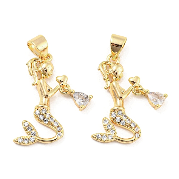 PandaHall Brass Micro Pave Clear Cubic Zirconia Pendants, Mermaid Charms, Real 18K Gold Plated, 21.5x13x3mm, Hole: 5x3.2mm Brass+Cubic...
PandaHall Brass Micro Pave Clear Cubic Zirconia Pendants, Mermaid Charms, Real 18K Gold Plated, 21.5x13x3mm, Hole: 5x3.2mm Brass+Cubic...