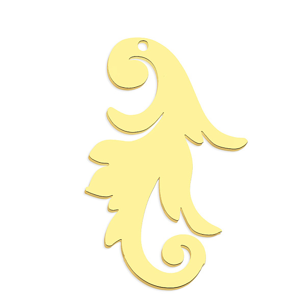 PandaHall 201 Stainless Steel Pendants, Laser Cut, Vacuum Plating, Flower, Golden, 37x23x1mm, Hole: 1.5mm 201 Stainless Steel Flower
PandaHall 201 Stainless Steel Pendants, Laser Cut, Vacuum Plating, Flower, Golden, 37x23x1mm, Hole: 1.5mm 201 Stainless Steel Flower