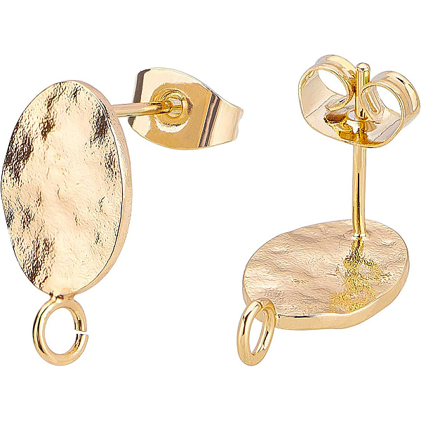 PandaHall Brass Stud Earring Findings, with Loop, and Brass Ear Nuts, Earring Backs, Real 18K Gold Plated, Brass Finding: 10pcs/kind Brass...
PandaHall Brass Stud Earring Findings, with Loop, and Brass Ear Nuts, Earring Backs, Real 18K Gold Plated, Brass Finding: 10pcs/kind Brass...