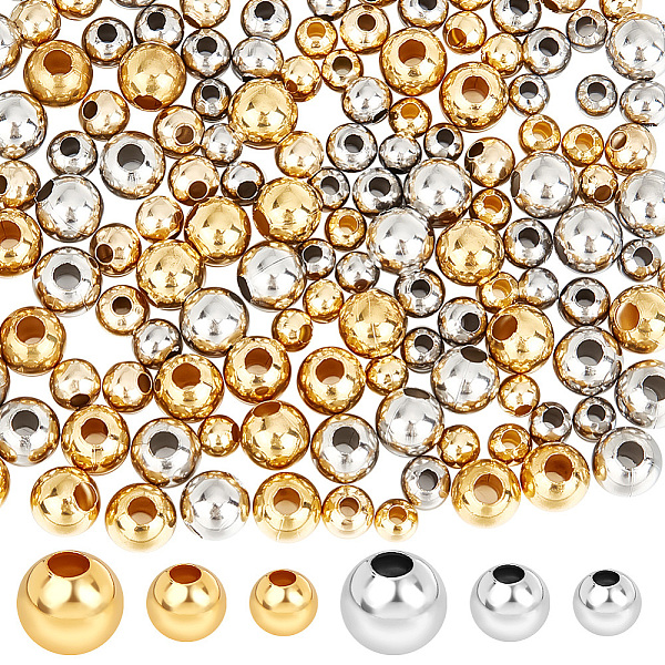 PandaHall Beebeecraft 180Pcs 6 Style 304 Stainless Steel Beads, Round, Mixed Color, 5x4.5mm, Hole: 1.8mm, 30pcs/style 304 Stainless Steel...
PandaHall Beebeecraft 180Pcs 6 Style 304 Stainless Steel Beads, Round, Mixed Color, 5x4.5mm, Hole: 1.8mm, 30pcs/style 304 Stainless Steel...