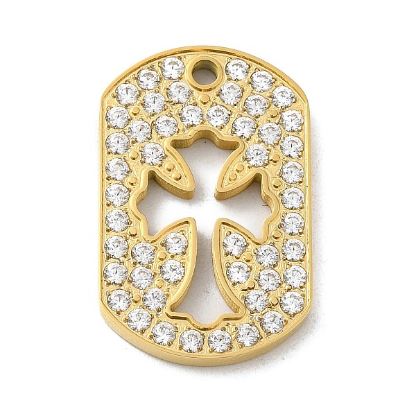 PandaHall 304 Stainless Steel with Rhinestone Pendants, Oval with Cross Charms, Real 14K Gold Plated, 25x16x2mm, Hole: 1.5mm Stainless..., Clear
PandaHall 304 Stainless Steel with Rhinestone Pendants, Oval with Cross Charms, Real 14K Gold Plated, 25x16x2mm, Hole: 1.5mm Stainless..., Clear