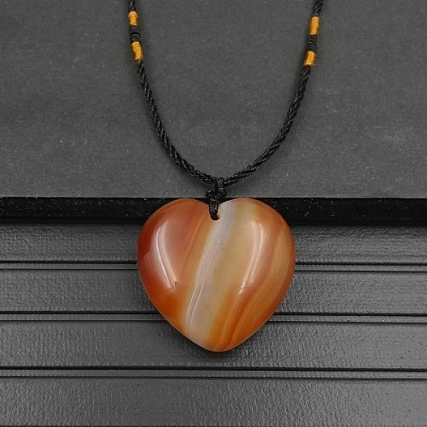 PandaHall Natural Carnelian Pendant Necklaces, Heart, 15.75~23.62 inch(40~60cm) Carnelian Heart
PandaHall Natural Carnelian Pendant Necklaces, Heart, 15.75~23.62 inch(40~60cm) Carnelian Heart
