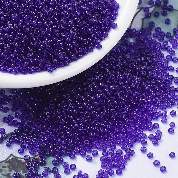 PandaHall MIYUKI Round Rocailles Beads, Japanese Seed Beads, 11/0, (RR151) Transparent Cobalt, 2x1.3mm, Hole: 0.8mm, about 1111pcs/10g Glass..., Blue
PandaHall MIYUKI Round Rocailles Beads, Japanese Seed Beads, 11/0, (RR151) Transparent Cobalt, 2x1.3mm, Hole: 0.8mm, about 1111pcs/10g Glass..., Blue