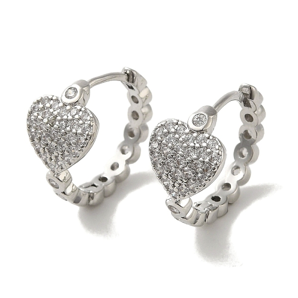 PandaHall Rack Plating Brass Micro Pave Cubic Zirconia Clip-on Earrings, Long-Lasting Plated, Lead Free & Cadmium Free, Heart, Platinum...
PandaHall Rack Plating Brass Micro Pave Cubic Zirconia Clip-on Earrings, Long-Lasting Plated, Lead Free & Cadmium Free, Heart, Platinum...