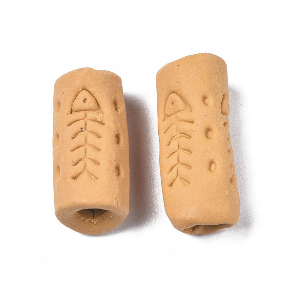PandaHall Handmade Porcelain European Beads, Large Hole Beads, Column with Fishbone, Orange, 10.5~12.5x24~27mm, Hole: 4mm Porcelain Column...
PandaHall Handmade Porcelain European Beads, Large Hole Beads, Column with Fishbone, Orange, 10.5~12.5x24~27mm, Hole: 4mm Porcelain Column...
