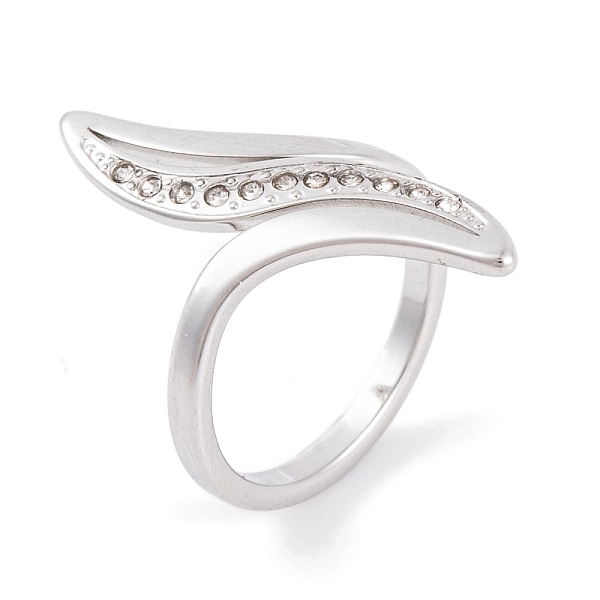 PandaHall 304 Stainless Steel Thin Curve Ring for Women, with Rhinestone, Stainless Steel Color, 25mm, US Size 6~9(16.5~18.9mm) Stainless..., Clear
PandaHall 304 Stainless Steel Thin Curve Ring for Women, with Rhinestone, Stainless Steel Color, 25mm, US Size 6~9(16.5~18.9mm) Stainless..., Clear