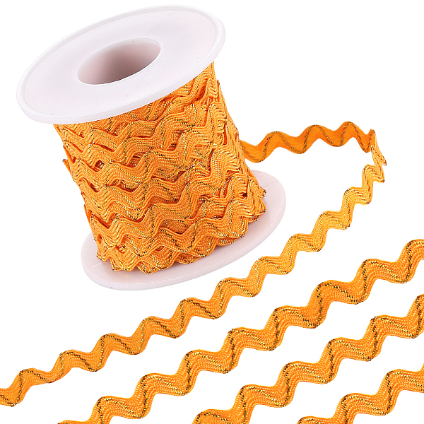 PandaHall Gorgecraft 1Pc Sparkle Wavy Polyester Ribbons, with 1Pc Plastic Empty Spools, Orange, 1/4 inch(5mm), about 16.40~18.59 Yards...
PandaHall Gorgecraft 1Pc Sparkle Wavy Polyester Ribbons, with 1Pc Plastic Empty Spools, Orange, 1/4 inch(5mm), about 16.40~18.59 Yards...