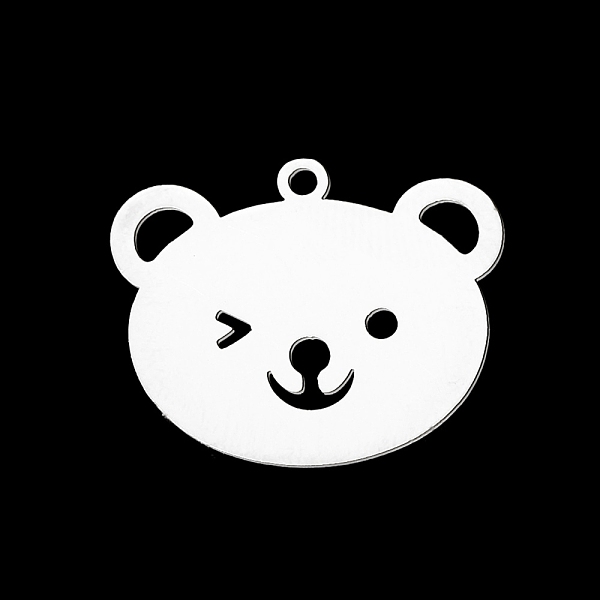 PandaHall 201 Stainless Steel Pendants, Laser Cut, Bear, Stainless Steel Color, 19x23x1mm, Hole: 1.6mm 201 Stainless Steel Bear
PandaHall 201 Stainless Steel Pendants, Laser Cut, Bear, Stainless Steel Color, 19x23x1mm, Hole: 1.6mm 201 Stainless Steel Bear