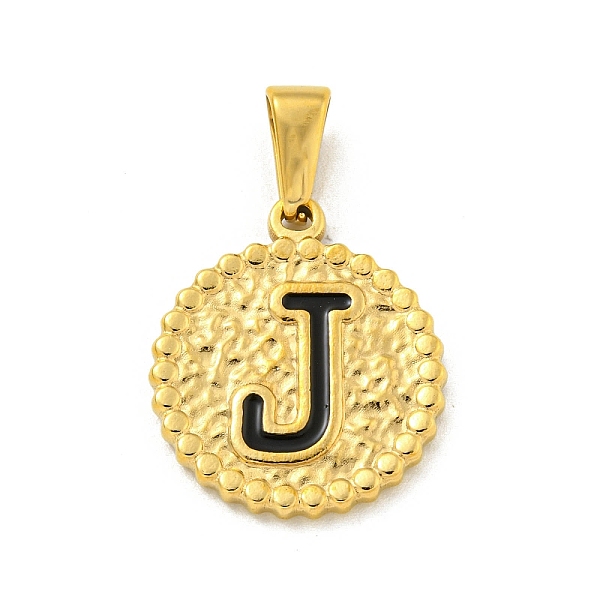 PandaHall Ion Plating(IP) 304 Stainless Steel Enamel Pendants, Golden, Flat Round with Letter Charm, Letter J, 21x18x2mm, Hole: 8x3.5mm..., Black
PandaHall Ion Plating(IP) 304 Stainless Steel Enamel Pendants, Golden, Flat Round with Letter Charm, Letter J, 21x18x2mm, Hole: 8x3.5mm..., Black