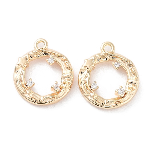 PandaHall Brass Micro Pave Clear Cubic Zirconia Charms, Round Ring Charms, Real 18K Gold Plated, 14x12x3mm, Hole: 1.2mm Brass+Cubic Zirconia...
PandaHall Brass Micro Pave Clear Cubic Zirconia Charms, Round Ring Charms, Real 18K Gold Plated, 14x12x3mm, Hole: 1.2mm Brass+Cubic Zirconia...