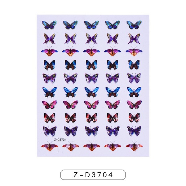 PandaHall Nail Art Stickers, Self-adhesive, For Nail Tips Decorations, Butterfly Pattern, Mixed Color, 10x8cm Paper Butterfly Multicolor
PandaHall Nail Art Stickers, Self-adhesive, For Nail Tips Decorations, Butterfly Pattern, Mixed Color, 10x8cm Paper Butterfly Multicolor
