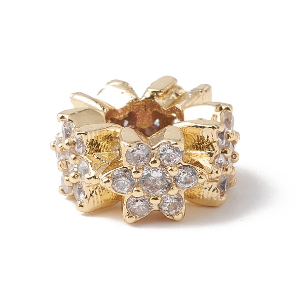 PandaHall Eco-Friendly Rack Plating Brass Micro Pave Cubic Zirconia European Beads, Large Hole Beads, Long-Lasting Plated, Lead Free &..., Clear
PandaHall Eco-Friendly Rack Plating Brass Micro Pave Cubic Zirconia European Beads, Large Hole Beads, Long-Lasting Plated, Lead Free &..., Clear