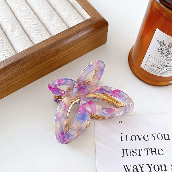 PandaHall Hollow Butterfly Shape Cellulose Acetate(Resin) Claw Hair Clips, for Women Girls, Medium Purple, 46x66x49mm Cellulose Acetate...
PandaHall Hollow Butterfly Shape Cellulose Acetate(Resin) Claw Hair Clips, for Women Girls, Medium Purple, 46x66x49mm Cellulose Acetate...