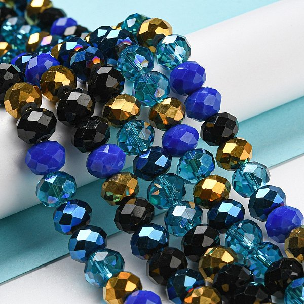 PandaHall Glass Beads Strands, Faceted, Rondelle, Medium Blue, 10x8mm, Hole: 1mm, about 63~65pcs/strand, 19.2~20 inch(48~50cm) Glass...
PandaHall Glass Beads Strands, Faceted, Rondelle, Medium Blue, 10x8mm, Hole: 1mm, about 63~65pcs/strand, 19.2~20 inch(48~50cm) Glass...