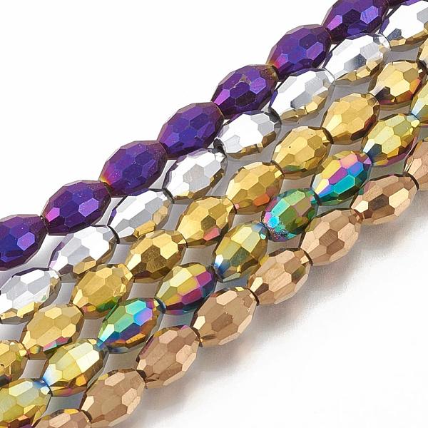 PandaHall Electroplate Glass Beads Strands, Faceted Oval, Mixed Color, bead: 8mm long, 6mm thick, hole: 1.5mm, about 72pcs/strand Glass Oval..., Multicolor
PandaHall Electroplate Glass Beads Strands, Faceted Oval, Mixed Color, bead: 8mm long, 6mm thick, hole: 1.5mm, about 72pcs/strand Glass Oval..., Multicolor