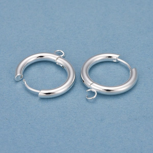 PandaHall 201 Stainless Steel Huggie Hoop Earring Findings, with Horizontal Loop and 316 Surgical Stainless Steel Pin, Silver, 22x20x3mm...
PandaHall 201 Stainless Steel Huggie Hoop Earring Findings, with Horizontal Loop and 316 Surgical Stainless Steel Pin, Silver, 22x20x3mm...