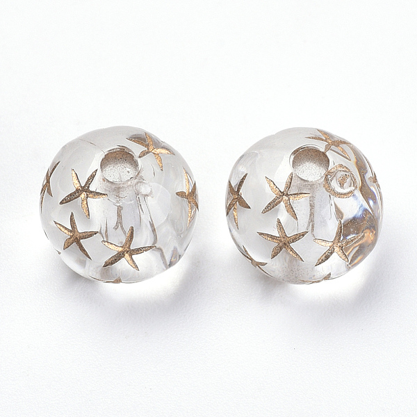 PandaHall Plating Acrylic Beads, Metal Enlaced, Round with Star, Clear, 9.5x9mm, Hole: 2mm, about 930pcs/500g Acrylic Round Clear
PandaHall Plating Acrylic Beads, Metal Enlaced, Round with Star, Clear, 9.5x9mm, Hole: 2mm, about 930pcs/500g Acrylic Round Clear