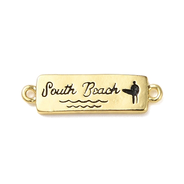 PandaHall Beach Theme Rack Plating Brass Rectangle Connector Charms, Word South Beach Links, Long-Lasting Plated, Cadmium Free & Lead Free..., Black
PandaHall Beach Theme Rack Plating Brass Rectangle Connector Charms, Word South Beach Links, Long-Lasting Plated, Cadmium Free & Lead Free..., Black