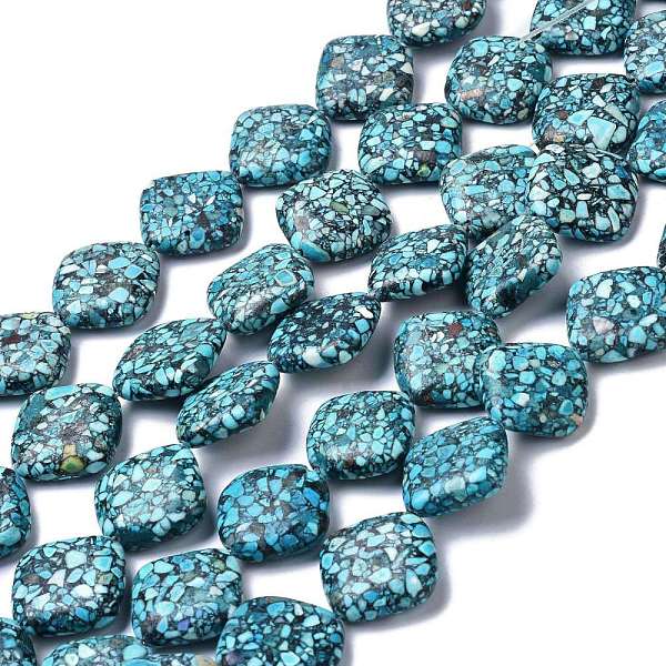 PandaHall Synthetic Turquoise Beads Strands, Dyed & Heated, Rhombus, 22~23x22~23x6~7mm, Hole: 1mm, about 17pcs/strand, 14.96 inch(38cm)...
PandaHall Synthetic Turquoise Beads Strands, Dyed & Heated, Rhombus, 22~23x22~23x6~7mm, Hole: 1mm, about 17pcs/strand, 14.96 inch(38cm)...