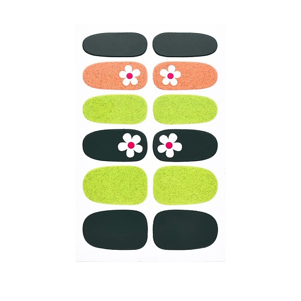 PandaHall Flower Series Full Cover Nail Decal Stickers, Self Adhesive, Nail Decoration for Women Girls Kids, Dark Green, 25.5x10~16.5mm...
PandaHall Flower Series Full Cover Nail Decal Stickers, Self Adhesive, Nail Decoration for Women Girls Kids, Dark Green, 25.5x10~16.5mm...