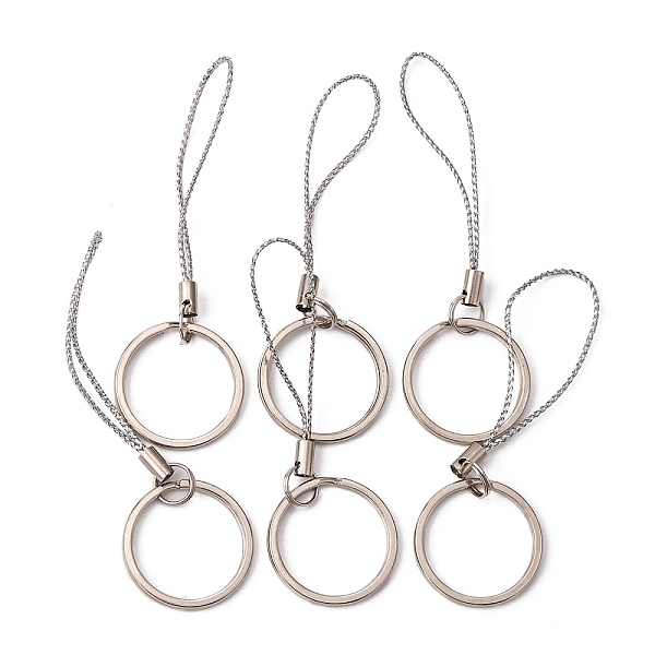 PandaHall Mobile Straps, with Nylon String and Iron Findings, Silver, 50mm Nylon Silver
PandaHall Mobile Straps, with Nylon String and Iron Findings, Silver, 50mm Nylon Silver