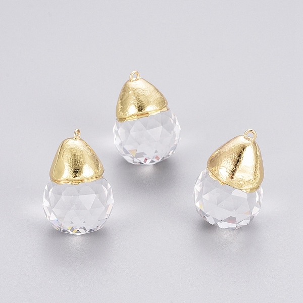 PandaHall Faceted Glass Pendants, with Brass Findings, Acorns, Golden, 30~32x20~21mm, Hole: 1.8mm Brass+Glass Fruit Clear
PandaHall Faceted Glass Pendants, with Brass Findings, Acorns, Golden, 30~32x20~21mm, Hole: 1.8mm Brass+Glass Fruit Clear