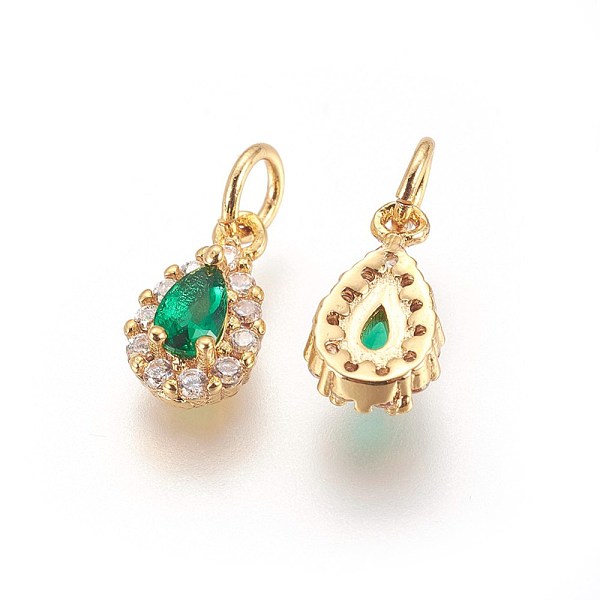 PandaHall Brass Cubic Zirconia Charms, teardrop, Golden, Green, 11~11.5x6.5x4mm, Hole: 3mm Brass+Cubic Zirconia Teardrop Green
PandaHall Brass Cubic Zirconia Charms, teardrop, Golden, Green, 11~11.5x6.5x4mm, Hole: 3mm Brass+Cubic Zirconia Teardrop Green