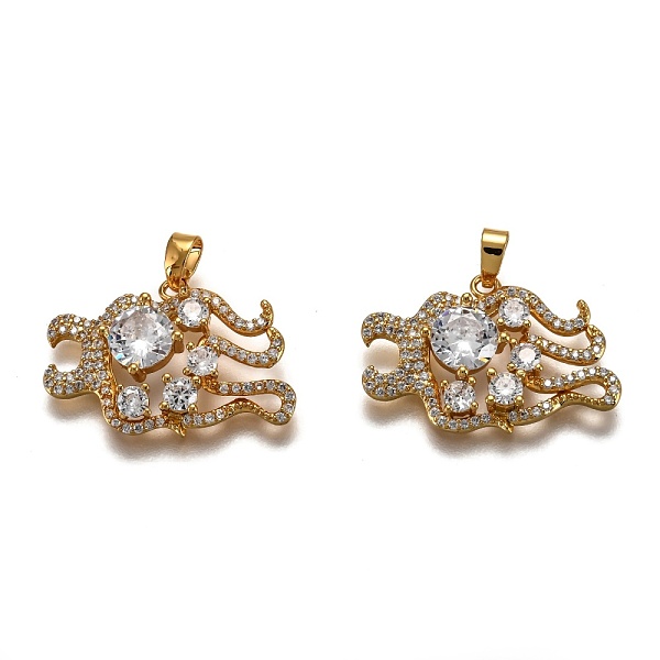 PandaHall Brass Clear Cubic Zirconia Constellation Charms, Long-Lasting Plated, Real 18K Gold Plated, Capricorn, 17x25x3.5mm, Hole: 4.5x2mm...
PandaHall Brass Clear Cubic Zirconia Constellation Charms, Long-Lasting Plated, Real 18K Gold Plated, Capricorn, 17x25x3.5mm, Hole: 4.5x2mm...